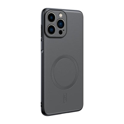 Plain Leather MagSafe Shockproof Phone Case, For iPhone 17 Pro Max, For iPhone 17 Pro, For iPhone 17, For iPhone Air, For iPhone 16e, For iPhone 16 Pro Max