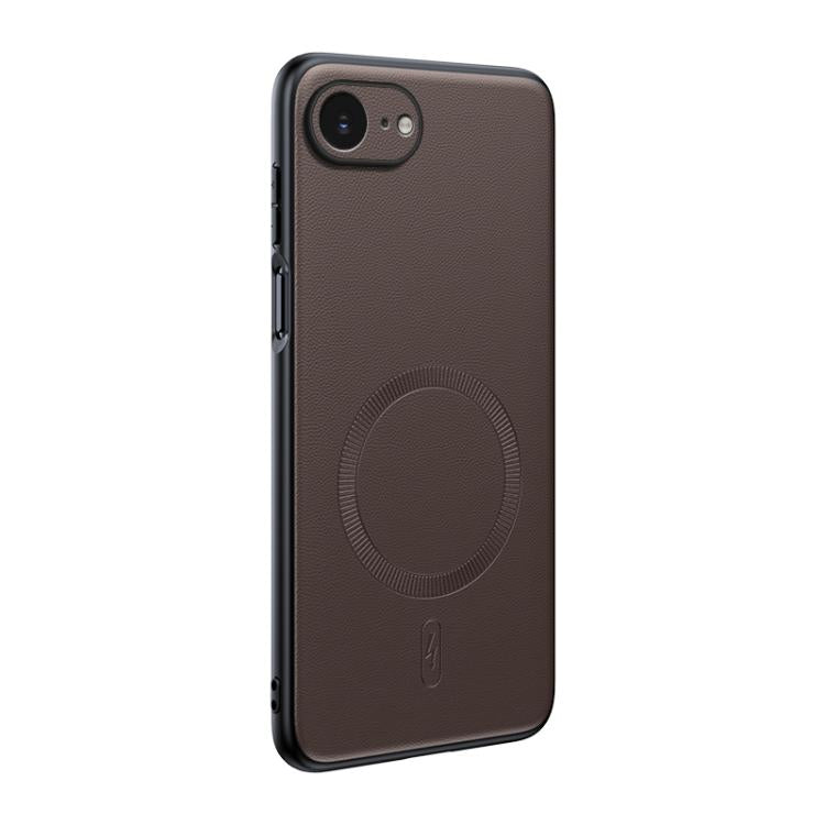 Plain Leather MagSafe Shockproof Phone Case, For iPhone 17 Pro Max, For iPhone 17 Pro, For iPhone 17, For iPhone Air, For iPhone 16e, For iPhone 16 Pro Max