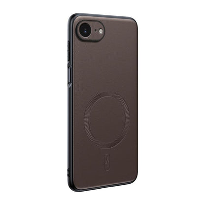 Plain Leather MagSafe Shockproof Phone Case, For iPhone 17 Pro Max, For iPhone 17 Pro, For iPhone 17, For iPhone Air, For iPhone 16e, For iPhone 16 Pro Max