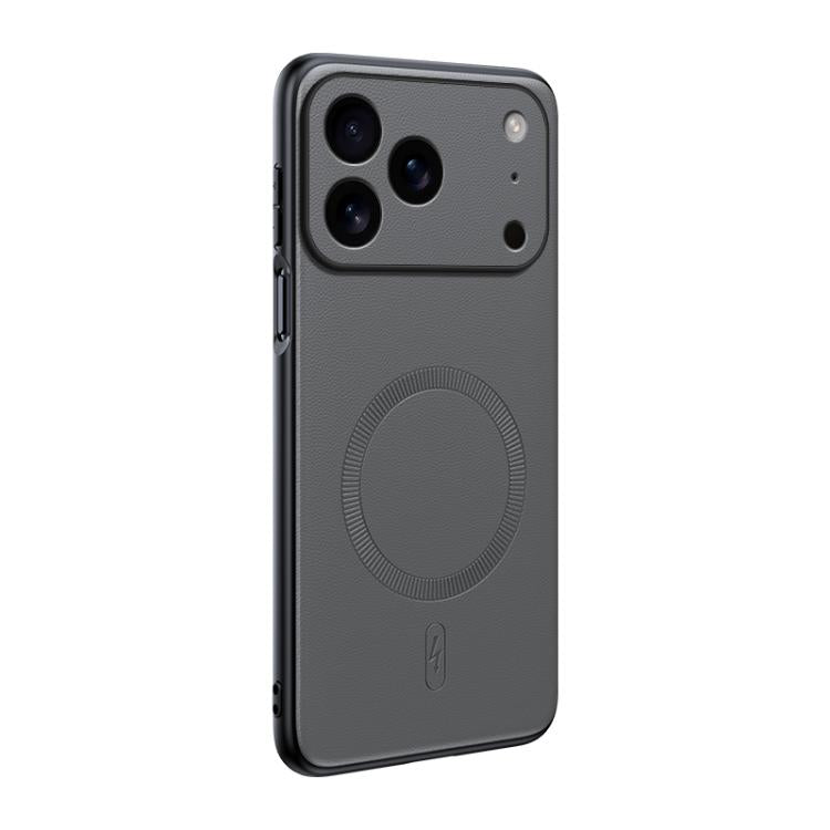 Plain Leather MagSafe Shockproof Phone Case, For iPhone 17 Pro Max, For iPhone 17 Pro, For iPhone 17, For iPhone Air, For iPhone 16e, For iPhone 16 Pro Max