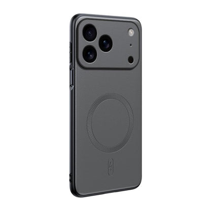 Plain Leather MagSafe Shockproof Phone Case, For iPhone 17 Pro Max, For iPhone 17 Pro, For iPhone 17, For iPhone Air, For iPhone 16e, For iPhone 16 Pro Max