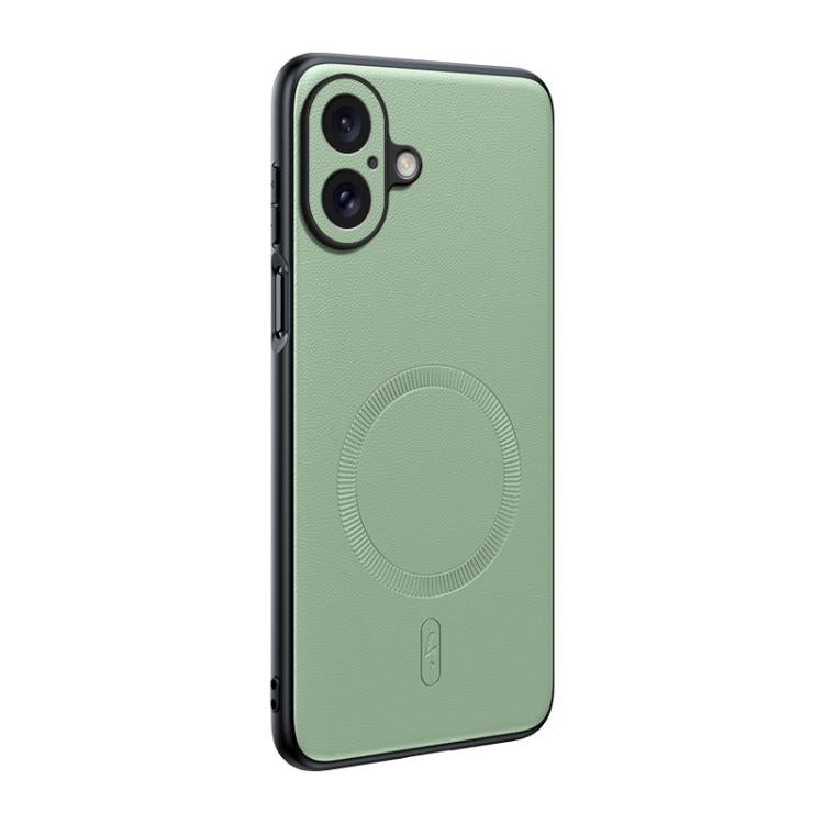 Plain Leather MagSafe Shockproof Phone Case, For iPhone 17 Pro Max, For iPhone 17 Pro, For iPhone 17, For iPhone Air, For iPhone 16e, For iPhone 16 Pro Max