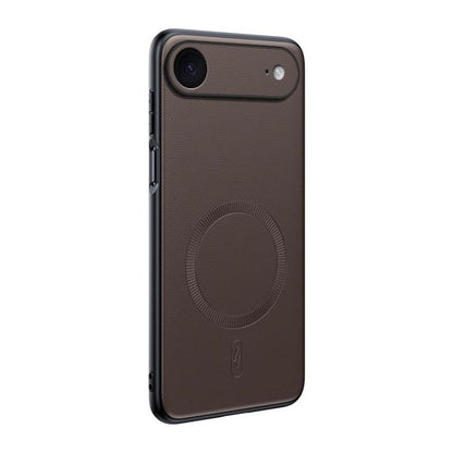 Plain Leather MagSafe Shockproof Phone Case, For iPhone 17 Pro Max, For iPhone 17 Pro, For iPhone 17, For iPhone Air, For iPhone 16e, For iPhone 16 Pro Max