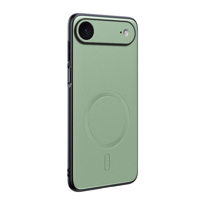 Plain Leather MagSafe Shockproof Phone Case, For iPhone 17 Pro Max, For iPhone 17 Pro, For iPhone 17, For iPhone Air, For iPhone 16e, For iPhone 16 Pro Max