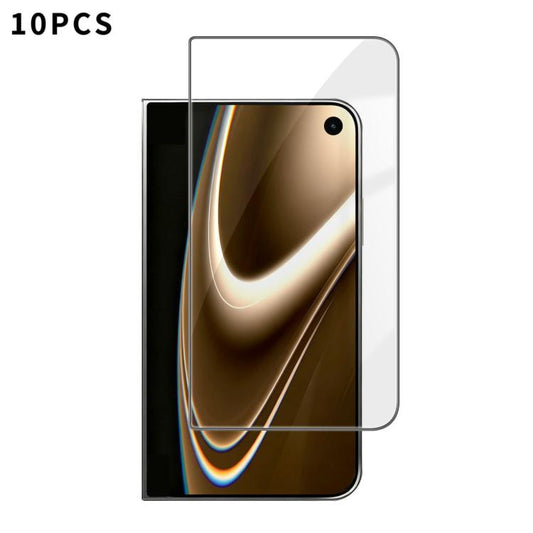 10pcs Kalebol High-Aluminum Screen-Printed Full-Coverage Anti-Fingerprint Black-Bordered HD Tempered Glass Film, For iPhone Duo Outer Screen, For iPhone 18, For iPhone 18 Pro, For iPhone 18 Pro Max, For iPhone 17 Pro Max, For iPhone 17 Pro, For iPhone ...