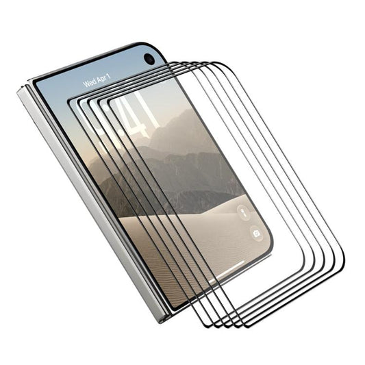 5 PCS/Pack ENKAY Thickened Glue No White Edge High Aluminum-silicon Tempered Glass Film, For iPhone Duo Outer Screen, For iPhone 18 Pro, For iPhone 18 Pro Max, For iPhone 17 Pro Max, For iPhone 17 Pro, For iPhone 17, For iPhone Air