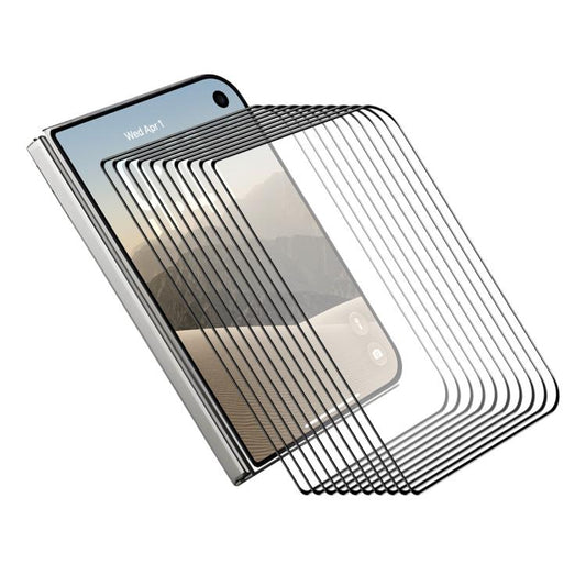 10 PCS/Pack ENKAY Thickened Glue No White Edge High Aluminum-silicon Tempered Glass Film, For iPhone Duo Outer Screen, For iPhone 18 Pro, For iPhone 18 Pro Max, For iPhone 17 Pro Max, For iPhone 17 Pro, For iPhone 17, For iPhone Air