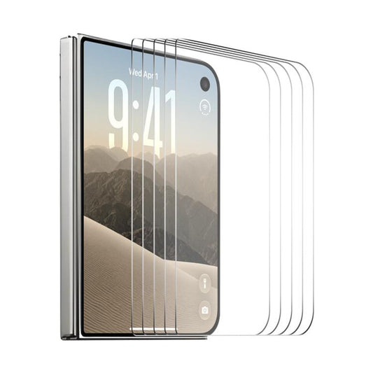5 PCS/Pack ENKAY Thickened Glue No White Edge 9H Big Arc Edge High Aluminum-silicon Tempered Glass Film, For iPhone Duo Outer Screen, For iPhone 18 Pro, For iPhone 18 Pro Max, For iPhone 17 Pro Max, For iPhone 17 Pro, For iPhone 17, For iPhone Air