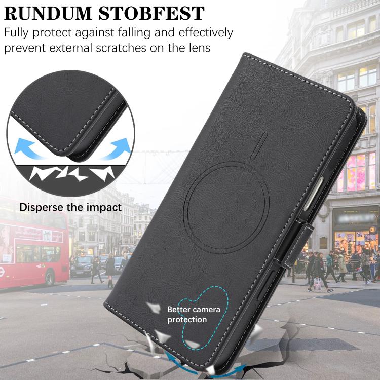 Kalebol Strong Magnetic MagSafe Ring 2 In 1 Split Leather Phone Case, For iPhone Air, For iPhone 16 Pro Max, For iPhone 16 Pro, For iPhone 16 Plus