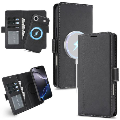 Kalebol Strong Magnetic MagSafe Ring 2 In 1 Split Leather Phone Case, For iPhone Air, For iPhone 16 Pro Max, For iPhone 16 Pro, For iPhone 16 Plus