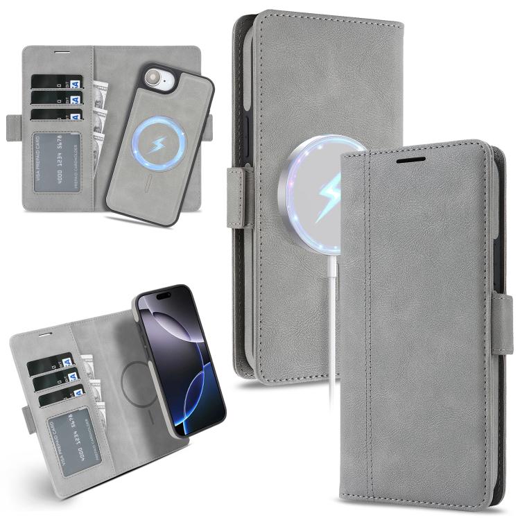 Kalebol Strong Magnetic MagSafe Ring 2 In 1 Split Leather Phone Case, For iPhone 17e / 16e, For iPhone 17 Pro Max, For iPhone 17 Pro, For iPhone 17