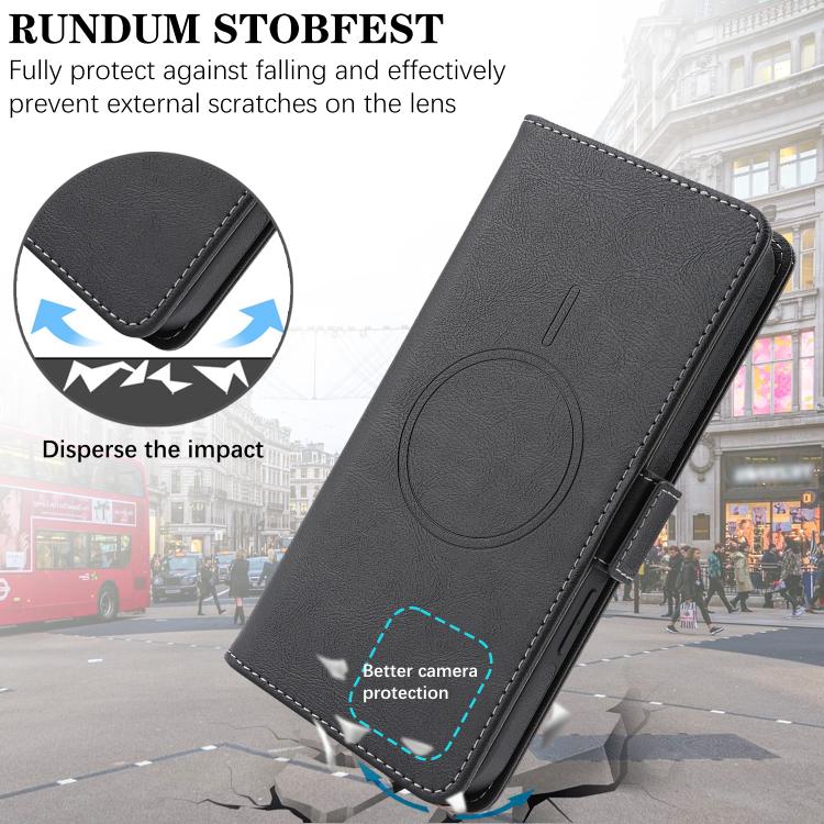 Kalebol Strong Magnetic MagSafe Ring 2 In 1 Split Leather Phone Case, For iPhone 15, For iPhone 14 Plus, For iPhone 14, For iPhone 14 Pro