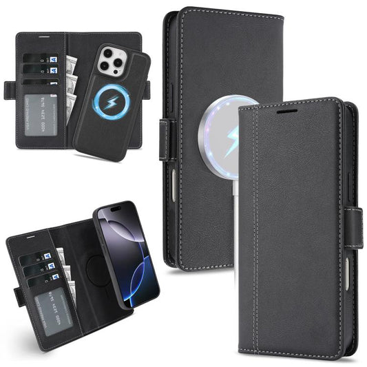 Kalebol Strong Magnetic MagSafe Ring 2 In 1 Split Leather Phone Case, For iPhone 14 Pro Max, For iPhone 13 Pro Max, For iPhone 13 Pro, For iPhone 13