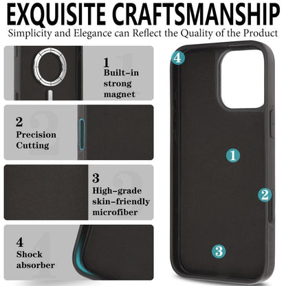 Kalebol Strong Magnetic MagSafe Ring 2 In 1 Split Leather Phone Case, For iPhone 14 Pro Max, For iPhone 13 Pro Max, For iPhone 13 Pro, For iPhone 13