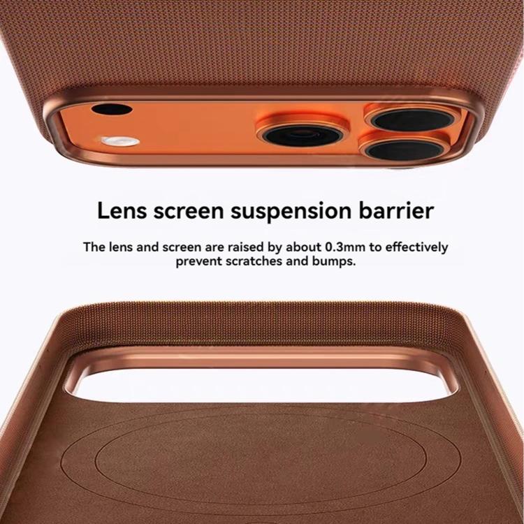 Tech Textured Hollow MagSafe PC Phone Case, No AI Camera Button, For iPhone 17 Pro Max, For iPhone 17 Pro, For iPhone 17