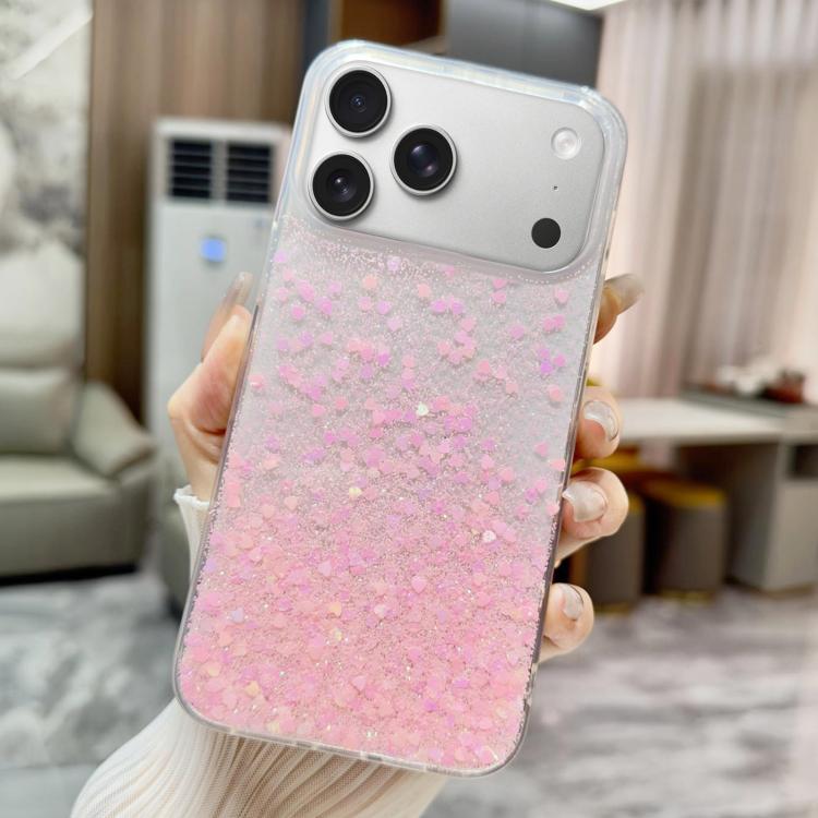 Sequins Glitter Gradient Epoxy TPU Phone Case, For iPhone 18 Pro / 17 Pro, For iPhone 18 Pro Max / 17 Pro Max, For iPhone 17e / 16e, For iPhone 17, For iPhone Air, For iPhone 16 Pro Max