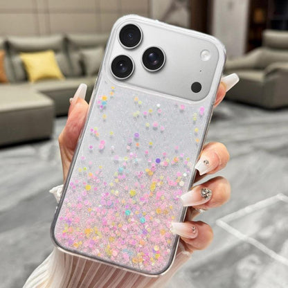 Sequins Glitter Gradient Epoxy TPU Phone Case, For iPhone 18 Pro / 17 Pro, For iPhone 18 Pro Max / 17 Pro Max, For iPhone 17e / 16e, For iPhone 17, For iPhone Air, For iPhone 16 Pro Max