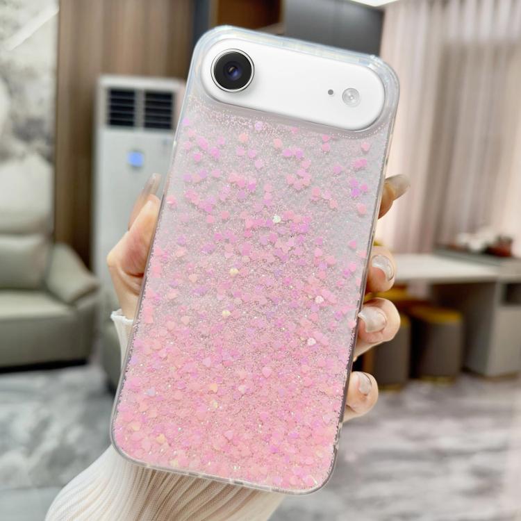 Sequins Glitter Gradient Epoxy TPU Phone Case, For iPhone 18 Pro / 17 Pro, For iPhone 18 Pro Max / 17 Pro Max, For iPhone 17e / 16e, For iPhone 17, For iPhone Air, For iPhone 16 Pro Max