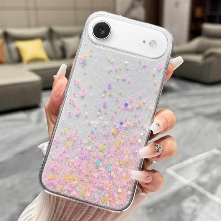 Sequins Glitter Gradient Epoxy TPU Phone Case, For iPhone 18 Pro / 17 Pro, For iPhone 18 Pro Max / 17 Pro Max, For iPhone 17e / 16e, For iPhone 17, For iPhone Air, For iPhone 16 Pro Max