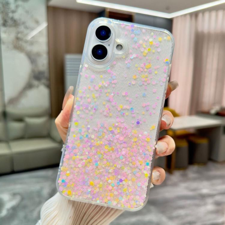 Sequins Glitter Gradient Epoxy TPU Phone Case, For iPhone 18 Pro / 17 Pro, For iPhone 18 Pro Max / 17 Pro Max, For iPhone 17e / 16e, For iPhone 17, For iPhone Air, For iPhone 16 Pro Max