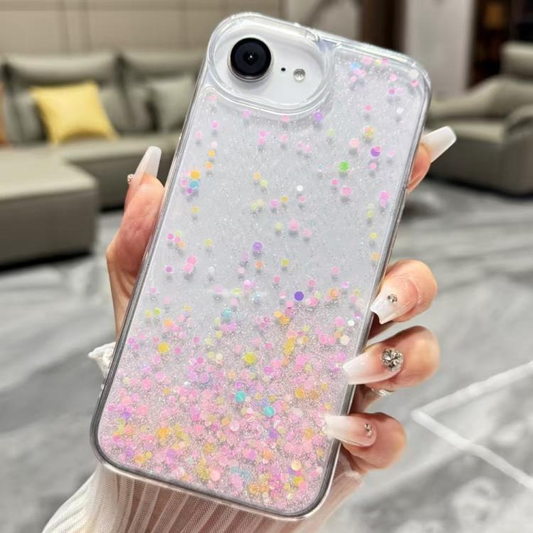 Sequins Glitter Gradient Epoxy TPU Phone Case, For iPhone 18 Pro / 17 Pro, For iPhone 18 Pro Max / 17 Pro Max, For iPhone 17e / 16e, For iPhone 17, For iPhone Air, For iPhone 16 Pro Max