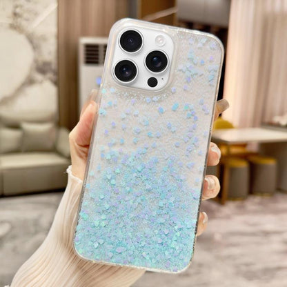 Sequins Glitter Gradient Epoxy TPU Phone Case, For iPhone 18 Pro / 17 Pro, For iPhone 18 Pro Max / 17 Pro Max, For iPhone 17e / 16e, For iPhone 17, For iPhone Air, For iPhone 16 Pro Max