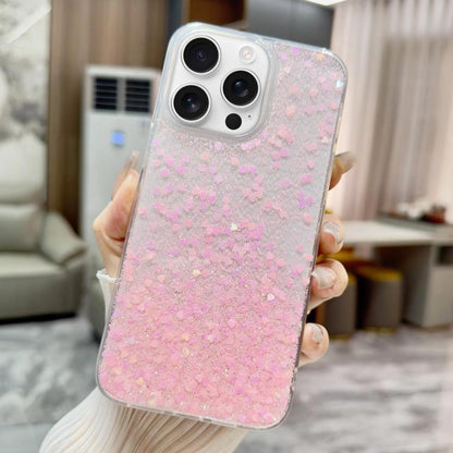 Sequins Glitter Gradient Epoxy TPU Phone Case, For iPhone 18 Pro / 17 Pro, For iPhone 18 Pro Max / 17 Pro Max, For iPhone 17e / 16e, For iPhone 17, For iPhone Air, For iPhone 16 Pro Max