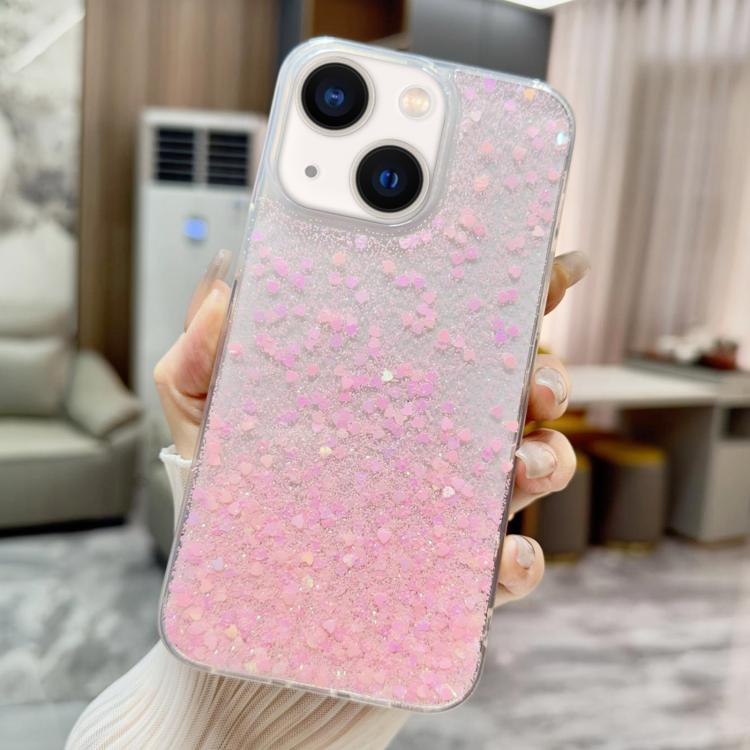 Sequins Glitter Gradient Epoxy TPU Phone Case, For iPhone 16 Pro, For iPhone 16 Plus, For iPhone 16, For iPhone 15 Pro Max, For iPhone 15 Pro, For iPhone 15 Plus