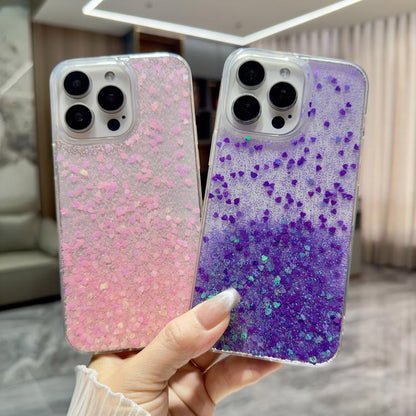 Sequins Glitter Gradient Epoxy TPU Phone Case, For iPhone 13 Pro, For iPhone 13, For iPhone 12, For iPhone 12 Pro Max, For iPhone 12 Pro, For iPhone 11