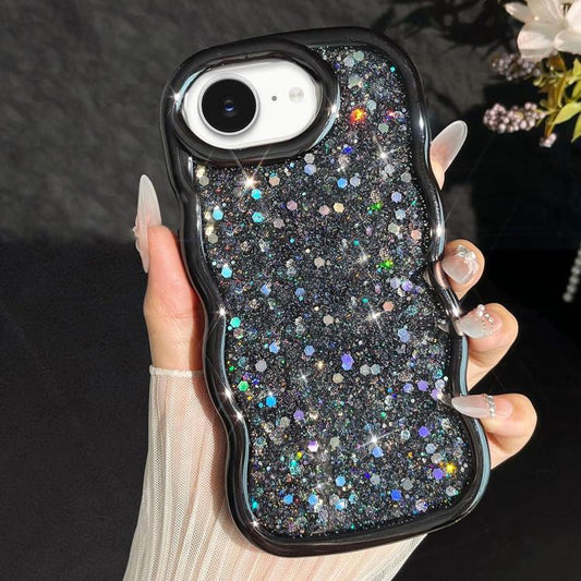 Wave Glitter Sequined Electroplated Phone Case, For iPhone 17e / 16e, For iPhone 17 Pro Max, For iPhone 17 Pro