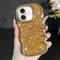 Wave Glitter Sequined Electroplated Phone Case, For iPhone 16 Pro, For iPhone 16 Plus, For iPhone 16