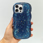 Wave Glitter Sequined Electroplated Phone Case, For iPhone 15 Pro Max, For iPhone 15 Pro, For iPhone 15 Plus