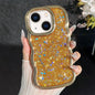 Wave Glitter Sequined Electroplated Phone Case, For iPhone 15, For iPhone 14 Plus, For iPhone 14