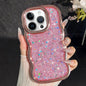 Wave Glitter Sequined Electroplated Phone Case, For iPhone 13 Pro, For iPhone 13
