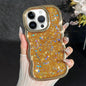 Wave Glitter Sequined Electroplated Phone Case, For iPhone 13 Pro, For iPhone 13