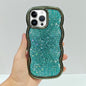 Wave Glitter Sequined Electroplated Phone Case, For iPhone 13 Pro, For iPhone 13