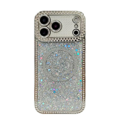 Diamond Sequins Glitter MagSafe Electroplating Phone Case, For iPhone 16 Pro Max, For iPhone 16 Pro, For iPhone 16 Plus, For iPhone 16