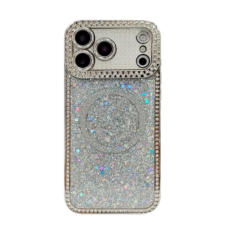 Diamond Sequins Glitter MagSafe Electroplating Phone Case, For iPhone 16 Pro Max, For iPhone 16 Pro, For iPhone 16 Plus, For iPhone 16