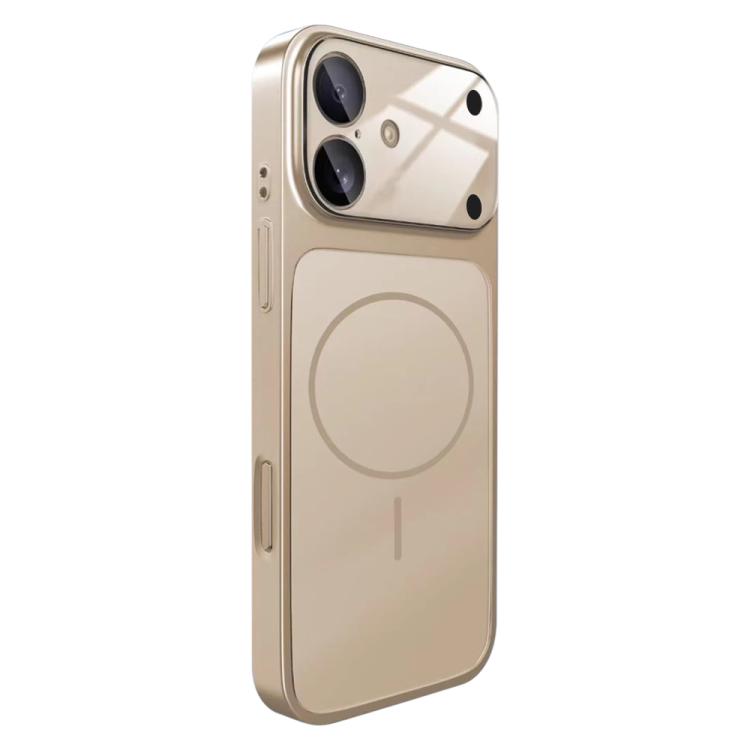 Change to 17 Big Lens Window Frosted MagSafe Phone Case, For iPhone 16 Pro Max, For iPhone 16 Pro, For iPhone 16 Plus, For iPhone 16