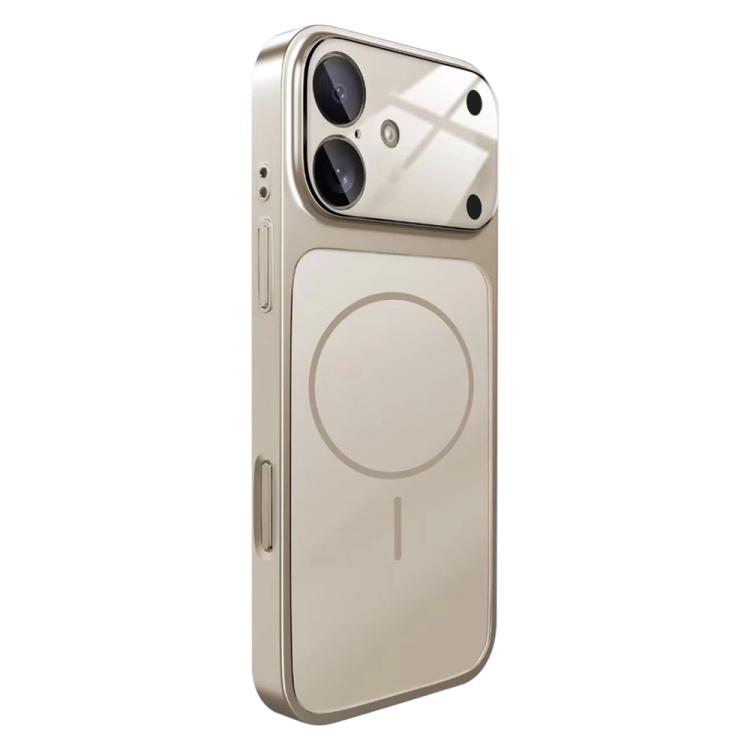 Change to 17 Big Lens Window Frosted MagSafe Phone Case, For iPhone 16 Pro Max, For iPhone 16 Pro, For iPhone 16 Plus, For iPhone 16