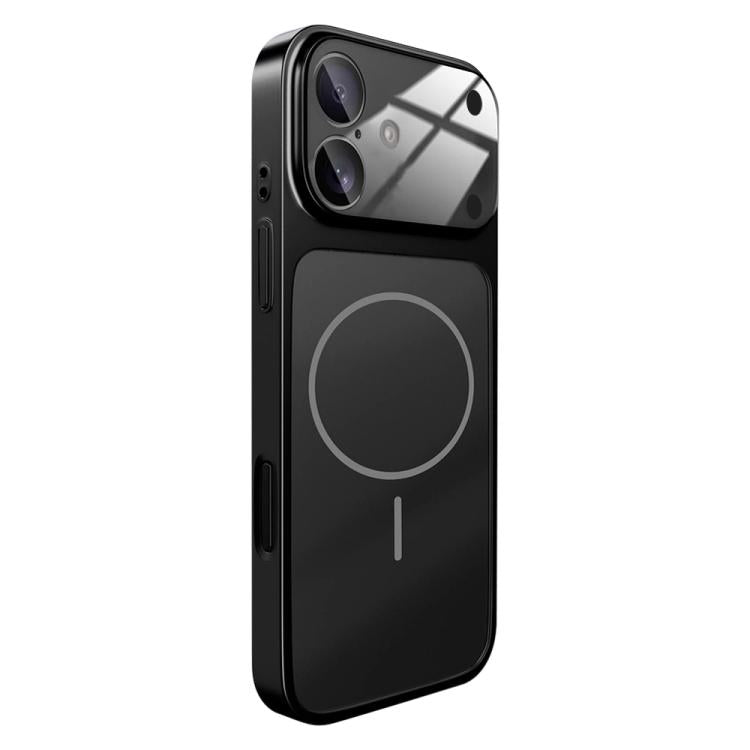 Change to 17 Big Lens Window Frosted MagSafe Phone Case, For iPhone 16 Pro Max, For iPhone 16 Pro, For iPhone 16 Plus, For iPhone 16