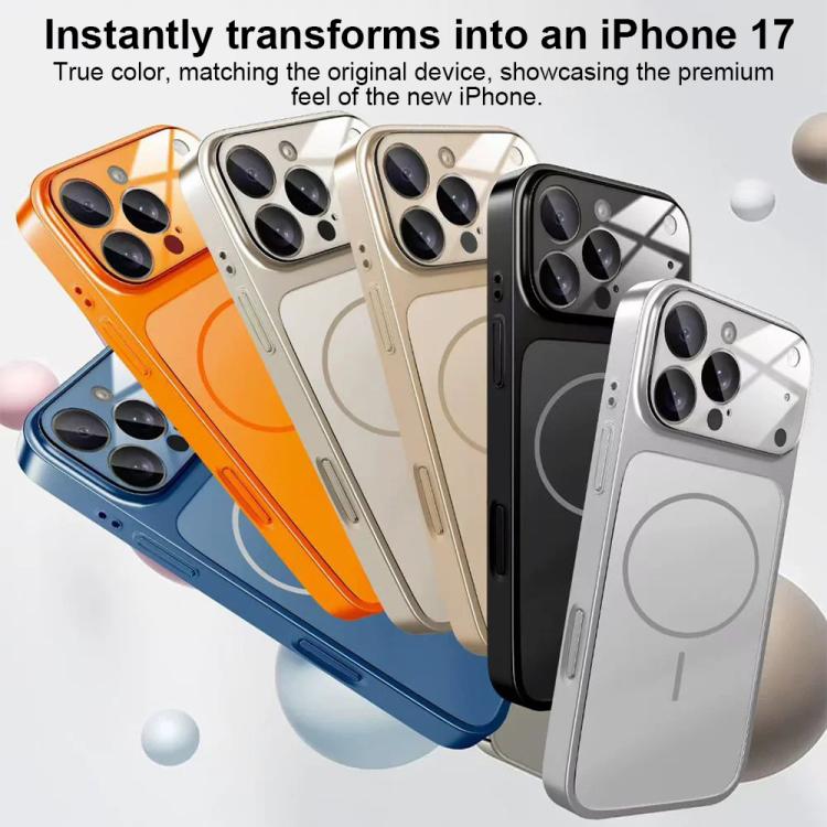 Change to 17 Big Lens Window Frosted MagSafe Phone Case, For iPhone 13 Pro Max, For iPhone 13 Pro, For iPhone 13, For iPhone 12