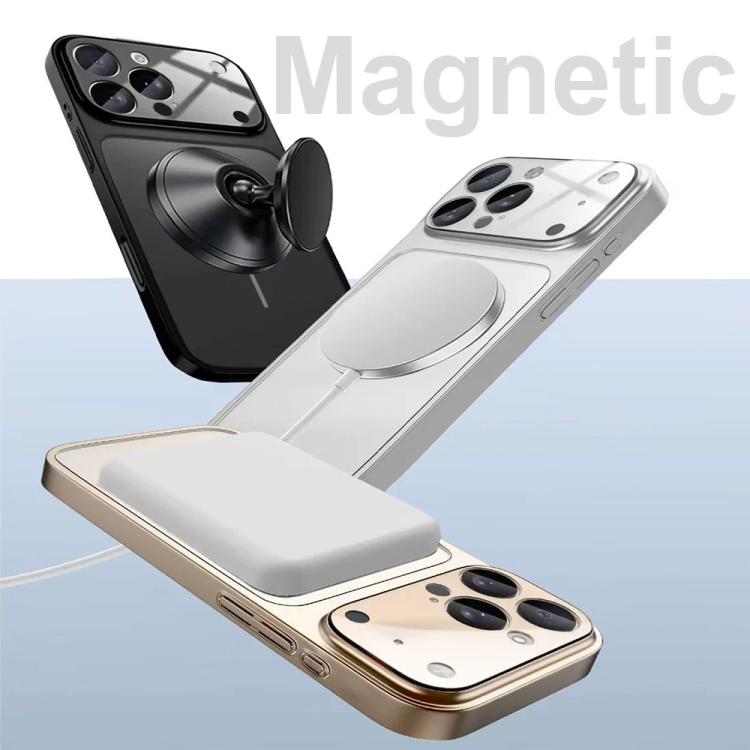 Change to 17 Big Lens Window Frosted MagSafe Phone Case, For iPhone 14 Plus, For iPhone 14, For iPhone 14 Pro, For iPhone 14 Pro Max