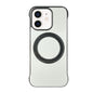 Frameless Leather-Skin PC MagSafe Holder Phone Case, For iPhone 12 Pro, For iPhone 11 Pro Max, For iPhone 11