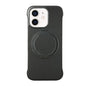 Frameless Leather-Skin PC MagSafe Holder Phone Case, For iPhone 13, For iPhone 12, For iPhone 12 Pro Max