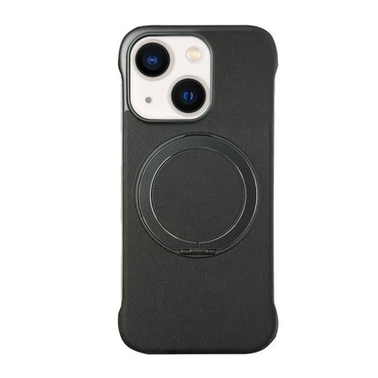 Frameless Leather-Skin PC MagSafe Holder Phone Case, For iPhone 13, For iPhone 12, For iPhone 12 Pro Max