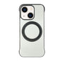 Frameless Leather-Skin PC MagSafe Holder Phone Case, For iPhone 14 Plus, For iPhone 14, For iPhone 14 Pro