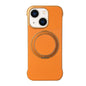 Frameless Leather-Skin PC MagSafe Holder Phone Case, For iPhone 14 Plus, For iPhone 14, For iPhone 14 Pro