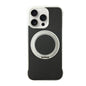 Frameless Leather-Skin PC MagSafe Holder Phone Case, For iPhone 15 Pro, For iPhone 15 Plus, For iPhone 15