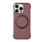 Frameless Leather-Skin PC MagSafe Holder Phone Case, For iPhone 15 Pro, For iPhone 15 Plus, For iPhone 15